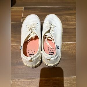 Billabong Off-White Canvas Sneakers